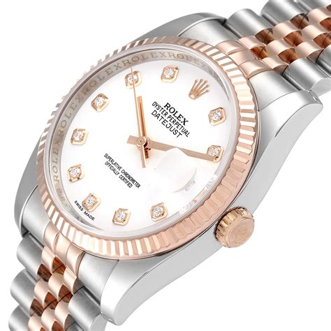 rolex datejust rose gold wrist|36mm rolex datejust rose gold.